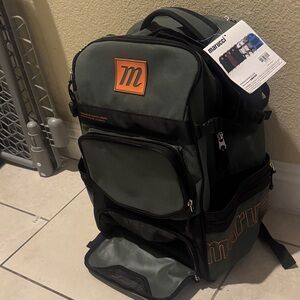 Marucci Green and Black Baseball Bag